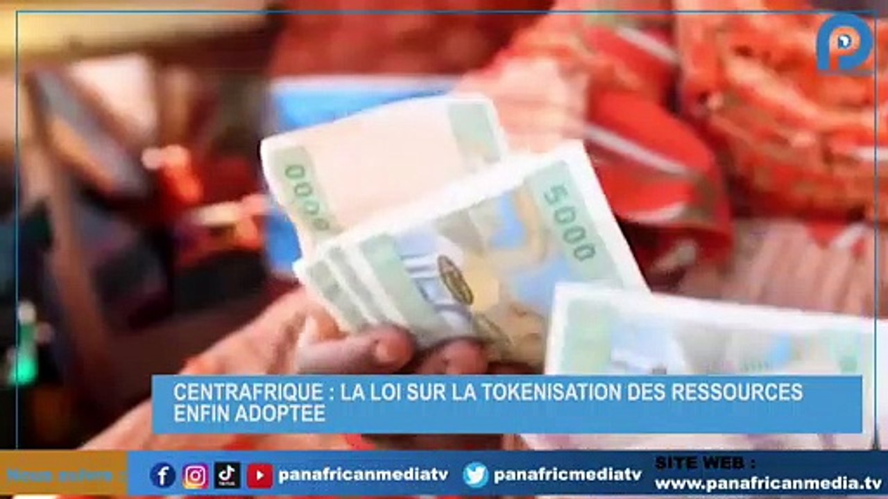 CENTRAFRIQUE LA LOI SUR LA TOKENISATION DES RESSOURCES ENFIN ADOPTEE