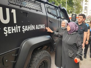 Zırhlı araca şehidimizin ismi verildi