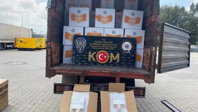 Adana'da, gümrük kaçağı milyonlarca adet makaron ele geçirildi: 24 gözaltı