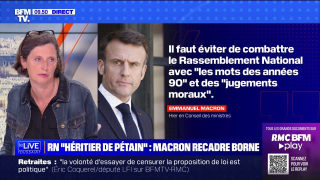RN héritier de Pétain : C'était stupide , juge Emmanuelle Ménard, députée non-inscrite de l'Hérault
