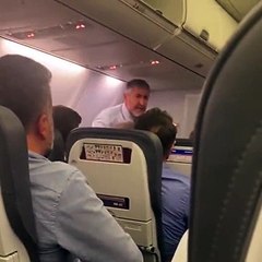Nebati'nin vatandaşı azarladığı uçak kavgasından yeni görüntüler