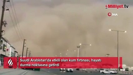 Suudi Arabistan'da kum fırtınası