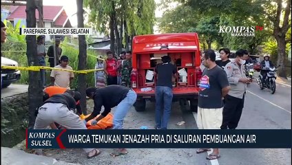 Warga Temukan Jenazah Pria di Saluran Pembuangan Air