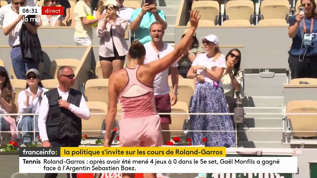 Roland-Garros: Le message de Novak Djokovic sur les tensions actuelles au Kosovo n'était "pas approprié" et "il ne faut pas que ça recommence", déclare la ministre des Sports Amélie Oudéa-Castéra - VIDEO