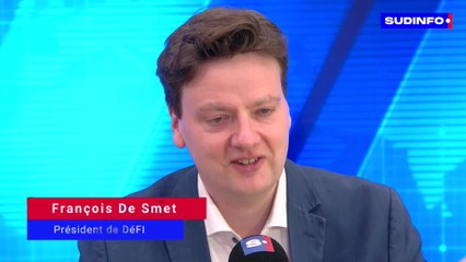 Un an avant les élections : François De Smet, président de DéFI, est l'invité du studio Sudinfo