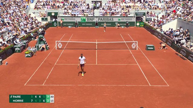 Benoît Paire sur le court de Roland-Garros
