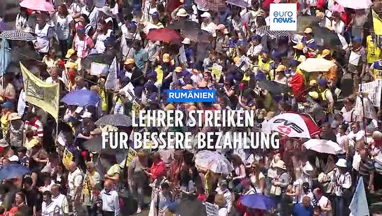 Schlechte Bezahlung, zu wenig Geld: Rumäniens Lehrende streiken