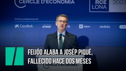 Feijóo habla así de Josép Piqué