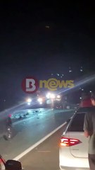 Acidente entre carros e caminhão na Linha Verde deixa vítima fatal