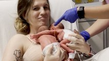 Preemie Twins Hug As Reunited For First Time After Birth In NICU | Happily TV
