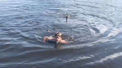 Duck Chases Kid Around Lake | Wild-ish TV
