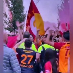 Galatasaraylılar Belçika polisine üçlü çektirdi