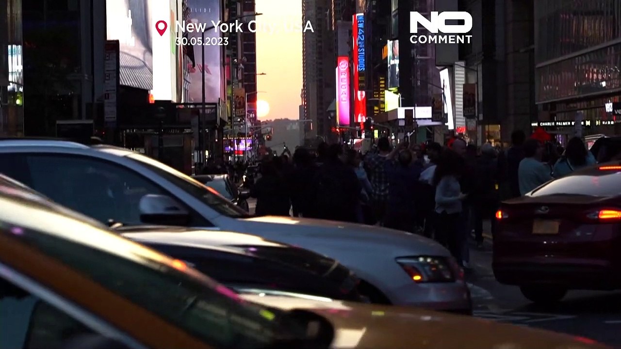 'Manhattanhenge': Menschen bewundern Manhattan-Sonnenwende