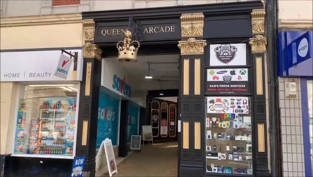 Queens Arcade in Hastings, East Sussex, where John Logie Baird gave his first public demonstration of television