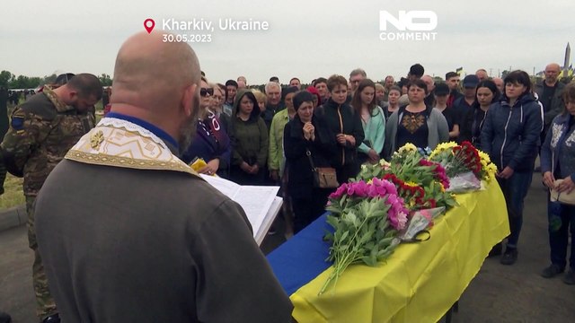 В Харькове похоронен один из погибших в Еленовке бойцов полка Азов