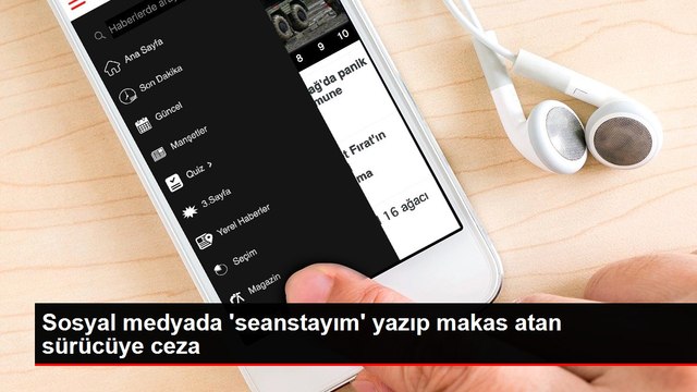 Sosyal medyada 'seanstayım' yazıp makas atan sürücüye ceza