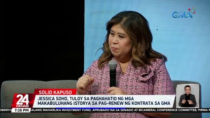 Download Video: Jessica Soho, tuloy sa paghahatid ng mga makabuluhang istorya sa pag-renew ng kontrata sa GMA | 24 Oras