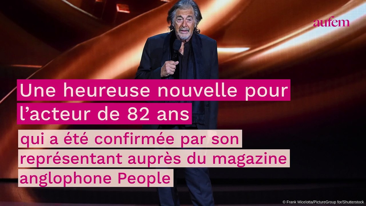 Al Pacino bientôt papa à 82 ans, sa petite amie est enceinte