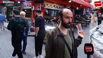 Beşiktaş'ta ilginç sokak röportajı