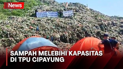 Protes Gunungan Sampah, Warga Dirikan Tenda di TPU Cipayung Depok