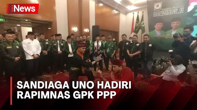Disambut Palang Pintu, Sandiaga Uno Hadiri Rapimnas GPK PPP