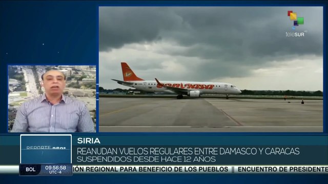 Siria y Venezuela reanudan vuelos entre ambos países
