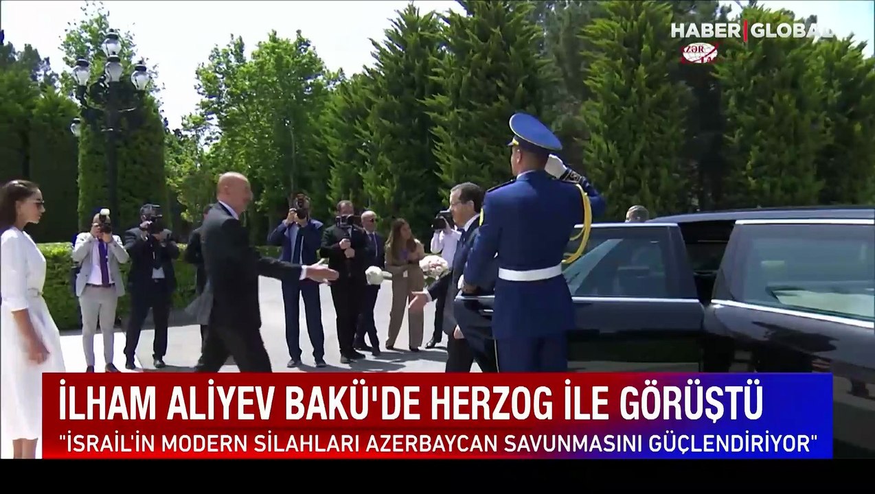 Azerbaycan Cumhurbaşkanı İlham Aliyev Bakü'de İsrailli mevkidaşı Isak Herzog ile görüştü: İran'ın oluşturduğu tehdit ele alındı