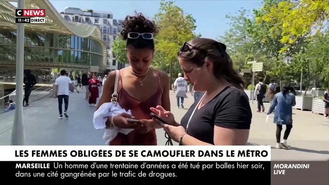Harcèlement dans les transports : Des femmes tentent de se protéger avec une « chemise de métro » / Débat dans Morandini Live sur CNews avec Alice Cordier