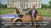 En Touraine, une 2CV en bois, unique au monde, bientôt aux enchères