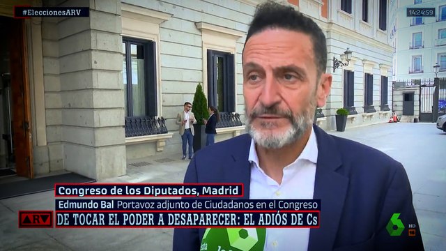 Edmundo Bal lamenta que la decisión de la cúpula de Ciudadanos deje huérfanos a sus votantes