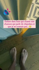 Download Video: Magali Ripoll (N'oubliez pas les paroles) filme son fils en train de chanter sous la douche - Instagram