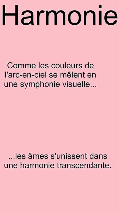 Comme les couleurs de l'arc-en-ciel se mêlent en une symphonie visuelle...