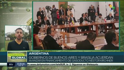 Argentina y Brasil acuerdan avanzar en el financiamiento del gasoducto Néstor Kirshner