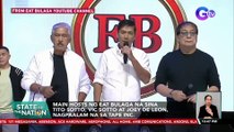 Main hosts ng Eat Bulaga na sina Tito Sotto, Vic Sotto, at Joey De Leon, nagpaalam na sa Tape Inc. | SONA