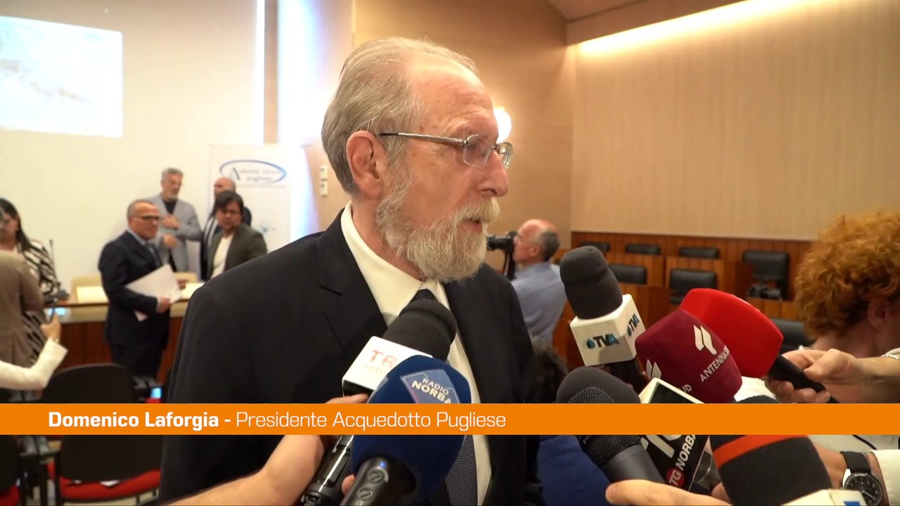 Acquedotto Pugliese, Laforgia "Investimenti strategici da record"