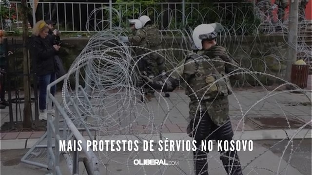 Mais protestos de sérvios no Kosovo