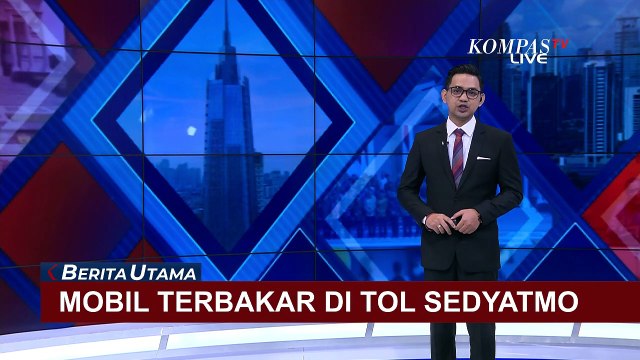 Kebakaran Mobil di Ruas Tol Sedyatmo, Gerbang Tol Kapuk Jadi Macet!