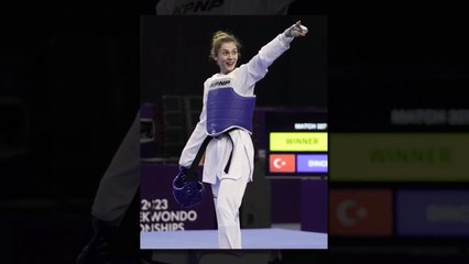 L'or est arrivé ! La joueuse nationale de taekwondo Merve Dincel est championne du monde