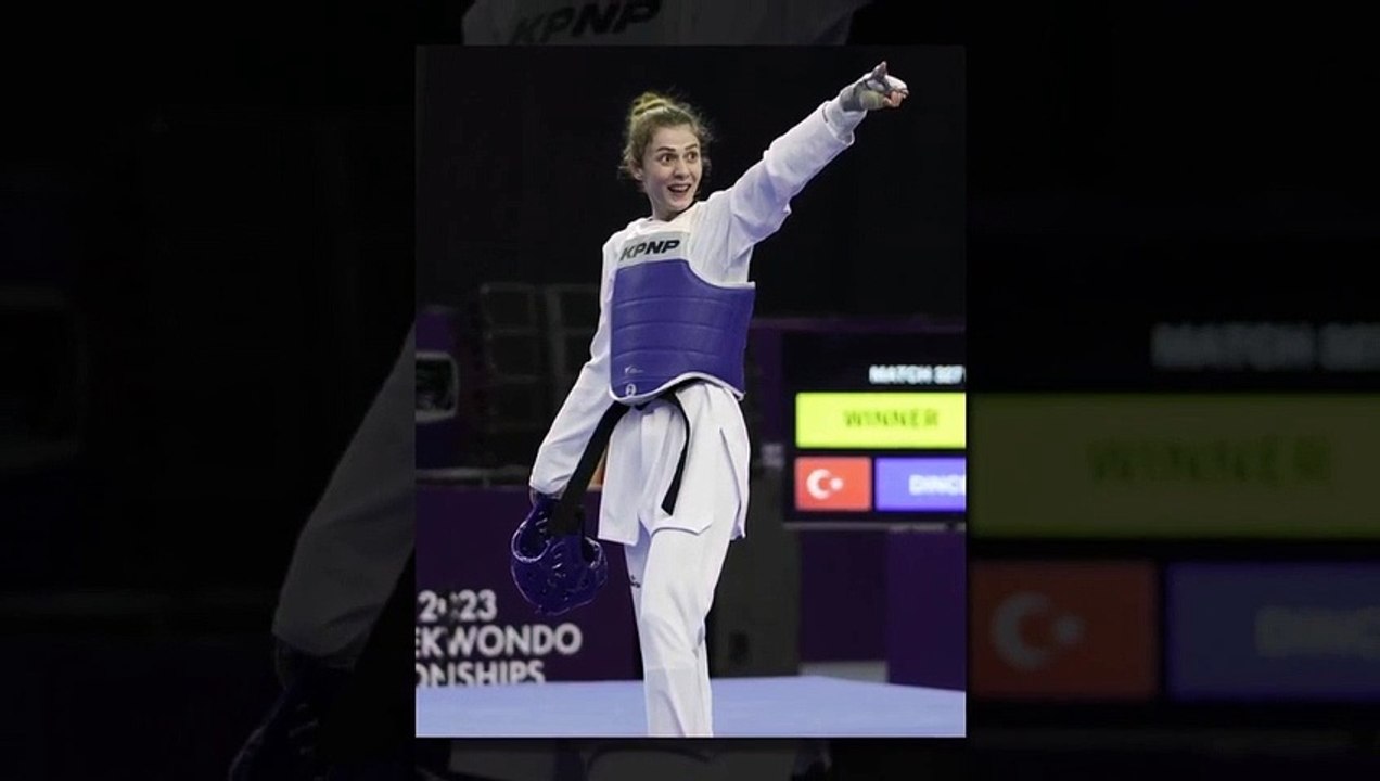 L'or est arrivé ! La joueuse nationale de taekwondo Merve Dincel est championne du monde