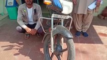 चोरी की मोटर साइकिल के साथ आरोपी गिरफ्तार