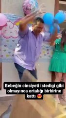 Le futur papa, qui n'aimait pas le sexe du bébé, a fait le bordel