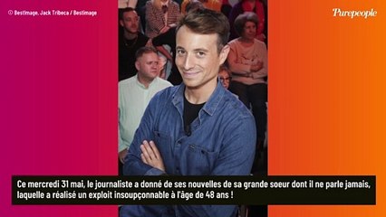 Hugo Clément "tellement fier" : il présente sa soeur Elise, au physique très impressionnant et ultra tatouée !