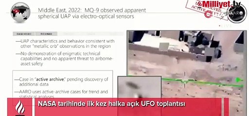 NASA'dan flaş UFO açıklaması! Görüntüler yayınlandı