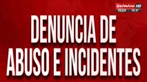 Denuncia de abuso e incidentes: cordón policíal frente a casa del acusado