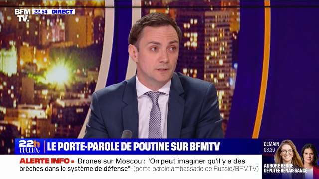 Attaque de drones à Moscou: Kiev veut intimider la population russe et semer la panique pour le porte-parole de l’ambassade de Russie en France