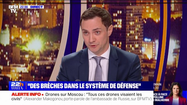 Attaque de drones à Moscou: Il y a la volonté de provoquer la réaction de Moscou , pour Alexander Makogonov, porte-parole de l’ambassade de Russie en France