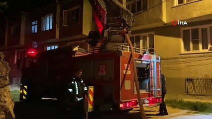 Burdur'da Çatı Yangını