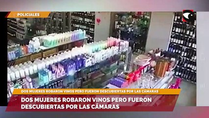 Dos mujeres robaron vinos pero fueron descubiertas por las cámaras