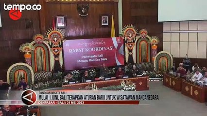 Pemprov Bali Bikin Aturan Baru untuk Turis Asing, Begini Isinya