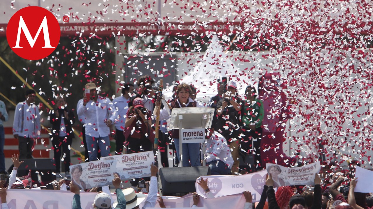 Delfina Gómez realiza cierre de campaña en Texcoco, Estado de México
